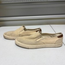TOMS Beige Canvas Slip On Shoes Mens Size 10.5 Casual Everyday Flats Erkek Günlük Ayakkabıları price