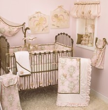 Lollipops & Roses Baby Girl Floral Pink Crib Sheet Hamper Mobile ValanceToy Bag Bebek Nevresim Takımı price