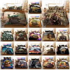 The Mandalorian Baby Yoda Doona Duvet Cover Bedding Set Single Double Queen Size Bebek Nevresim Takımı price
