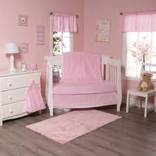 Everyday Kids Pink 4 Piece Crib Bedding Set Bebek Nevresim Takımı price
