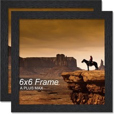 6x6 Picture Frame Set of 2, Black Engineered Wood Frame for 6 x 6 Inch Picture Resim & Fotoğraf Çerçevesi price