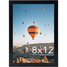 8x12 Picture Frame Black for Wall Hanging or Tabletop, Wall Mounting Ho..1 pack Resim & Fotoğraf Çerçevesi price
