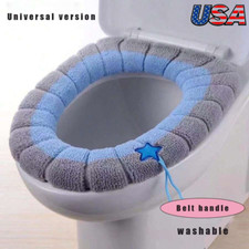 1pc Toilet Seat Cover Soft Thicker Warmer Stretchable Washable Cushion Bathroom Klozet Kapağı price