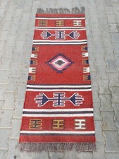 Vintage Kilim Rug aztec kilim Runner Wool Jute Rug Southwestern Stair kilim rug Kilim price