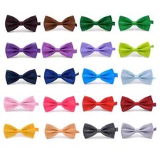 Bowtie Mens Adjustable Formal Wedding Party Necktie Bow Tie Solid Color Tuxedo Papyon price