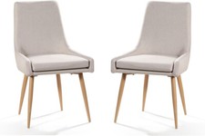 Accent Chair with Wood-tone Metal Legs for Bedroom Living Room ( 2 Pack ) Standart Sandalye price