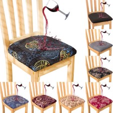 4/6pcs Waterproof Dining Chair Covers Stretch Seat Cushion Protector Home Decor Standart Sandalye price