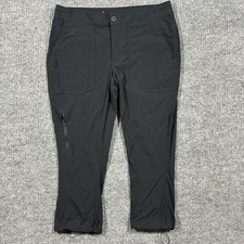 Columbia Womens Capri Pants Size 8 Black Stretch Lightweight Zip Pocket Outdoor Kadın Capri / Kapri price