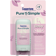 Coppertone Pure & Simple Baby Cocoa Butter Mineral Sunscreen Stick SPF 50 Bebek Güneş Kremi price