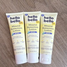 Hello Bello Baby Mineral Sunscreen Lotion SPF 50 Water Resistant Unscented 3x3 Bebek Güneş Kremi price