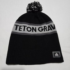 Teton Gravity Research Knit Beanie Hat One Size Black Gray Logo Erkek Beresi price