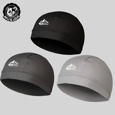 Cooling Moisture Sweat Wicking Dome Skull Cap Helmet Liner Bald Sport Beanie Hat Erkek Beresi price