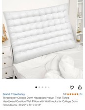 Dormify Melody Tufted Cushioned Twin Headboard/Pillow, 39.25" x 34" x 3.15"-5PCS Yatak Başlığı price