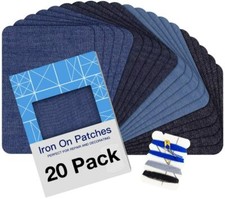 Iron on Patches for Clothing Repair 20PCS Jeans Denim Patches Kit 3" by 4-1/4" Ütüler price