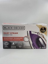 BLACK+DECKER Easy Steam Compact Iron Automatic Shutoff, Nonstick, Spray NEW Ütüler price