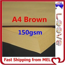 20x A4 150GSM Brown Kraft Thick Paper Sheet Natural Recycled Invitation Wedding Elişi Kağıdı price