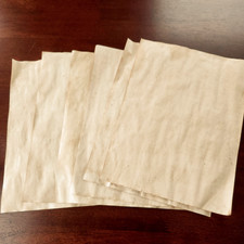 10 sheet bundles of tea stained paper, hand dyed, aged, junk journal, stationary Elişi Kağıdı price