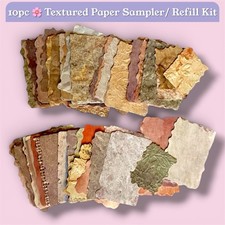 10pc Textured Paper Pack – Junk Journal Scrapbook Vintage Style Ephemera Elişi Kağıdı price