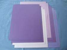 SALE!! 8.5 x 11 CARDSTOCK PAPER - SHADES OF PURPLE - LOT OF 10 SHEETS - NEW!! Elişi Kağıdı price