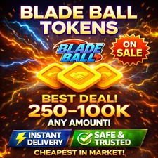 [⚔️] Blade Ball Tokens 💰 Fast Delivery ⚡ Any Amount | Cheapest In Whole Market Dijital Oyunlar price