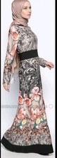 APPLELINE DESENLI ELBISE TAS PRINT LONG SLEEVES BEAUTIFUL DRESS SIZE 42(US 4-6) Elbise price
