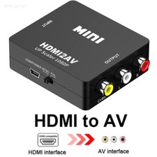 HDMI To RCA AV Converter Adapter 1080P CVBs 3RCA For Video Audio Xbox TV PC DVD Computer Converters and Adapters price