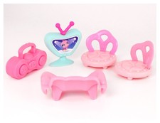 Fixed Set Accessories Bag LPS Sofa Chair Radio TV For Little Pet Figure Kid Gift TV Aksesuarları price