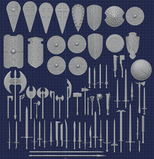 Action Figure - Fantasy Weapon Collection - 1:18, 1:12, 1:10 Scales TV Aksesuarları price