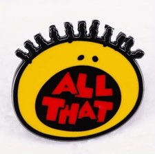 All That Nickelodeon 90s TV Show Enamel Pin Brooch - Nostalgic Accessories TV Aksesuarları price