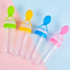 Baby Feeder Spoon Milk Bottle Spoon Feeding Medicine Children Toddler Tableware Mama Kaşığı price