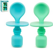 Silicone Baby Spoons for Baby Led Weaning 2-Pack, First Stage Baby Feeding Spoon Mama Kaşığı price