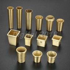 Copper Furniture Leg Cover Protector Dining Table Chair Sofa Feet Tip Cap Tube Mobilya Aksesuarları price