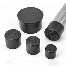 BLACK HEAVY DUTY RUBBER Chair Floor Protector Stool Table Feet Grip Tip End Caps Mobilya Aksesuarları price