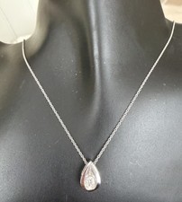 14K White Gold Diamond Pendant & 14k Necklace Pırlanta Kolye price