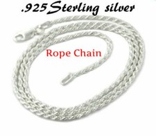 Sterling Silver Necklace Diamond-Cut Rope Chain 1.2mm 925 Sterling Silver Rope Pırlanta Kolye price