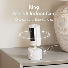 Ring Pan-Tilt Indoor Cam (Newest Model) 1080p, WiFi 360° Pan,Two-Way Talk, White Security Cameras price