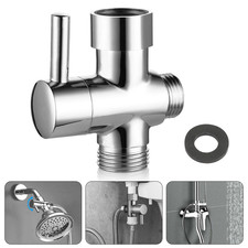 1/2in 3 Way T-adapter Diverter Valve for Shower Head Arm Mount Splitter Switch Shower Head price
