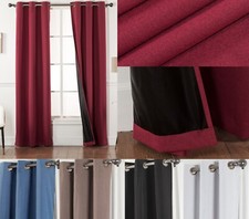 100% Blackout Window Curtain - Black Back & Grommets - 7 COLORS - 4 SIZES!!! Blackout Curtain price