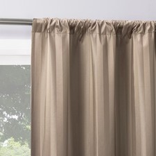 2pc 37"x84" Sun Zero Dimani Satin Striped 100% Blackout Rod Pocket Curtain Blackout Curtain price
