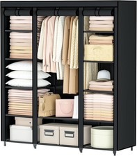 Portable 12-Compartment Closet Wardrobe for Bedroom - Black, 59"x69 Dresser price