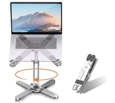N86 360° Rotating Laptop Stand, Adjustable Height Aluminum Riser for Desk Desk price