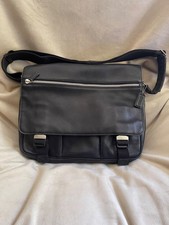 COACH VTG Briefcase Laptop Black Leather Crossbody Bag 5254 Unisex Mint! Unisex Briefcase price