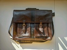 Genuine Leather Vintage Laptop Messenger Briefcase Bag Satchel Unisex Unisex Briefcase price