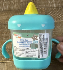 Angel Mine Dino Cup Sippy Cup Hard Lid Handles Spill Proof 12.5 oz Green Baby Cup-Sippy Cup price