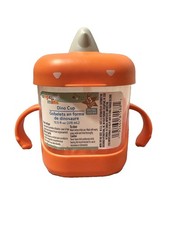 Angel Mine Dino Cup Sippy Cup Hard Lid Handles Spill Proof 12.5 oz orange Baby Cup-Sippy Cup price