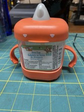 Angel Mine Dino Cup Sippy Cup Hard Lid Handles Spill Proof 12.5 oz orange Baby Cup-Sippy Cup price