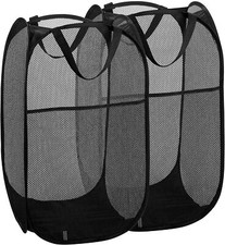 2 Packs Collapsible Pop up Laundry Bag Foldable Hamper Large Mesh Clothes Basket Laundry Basket price