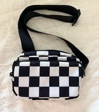 Women’s Black And White Checkered Belt Bag Barely Used Great Condition Women's Belt Bag price