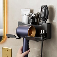 Hair Dryer Holder Wall Mount  Blow Dryer Organizer Shelf – Black/white/grey Hair Dryers price