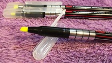 3x Pentel Highlighter Pen Yellow Fluorescent Ink Marker Gift S512 Chisel Point Highlighter Pen price